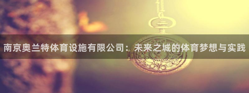 意昂4神州：南京奥兰特体育设施有限公司：未来之城的体