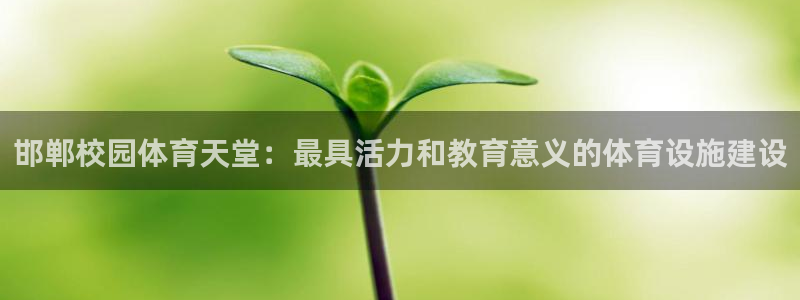 意昂4娱乐是那个系列的台子：邯郸校园体育天堂：最具活
