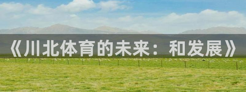 意昂4代理：《川北体育的未来：和发展》