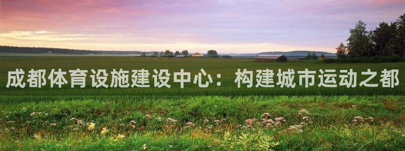 意昂体育4平台：成都体育设施建设中心：构建城市运动之