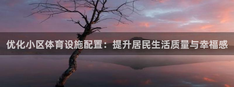 意昂4集团简介：优化小区体育设施配置：提升居民生活质