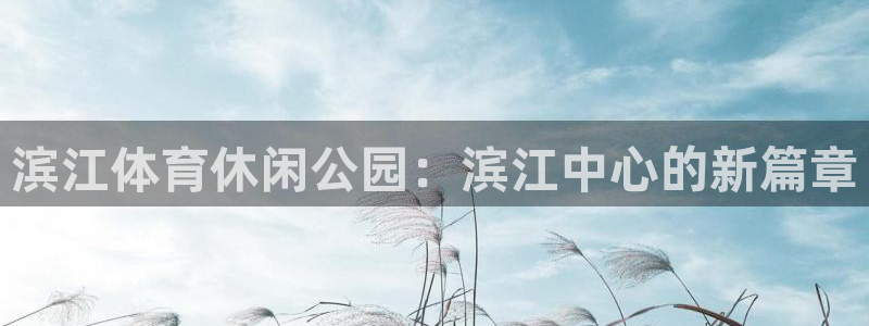 意昂体育4注册：滨江体育休闲公园：滨江中心的新篇章 