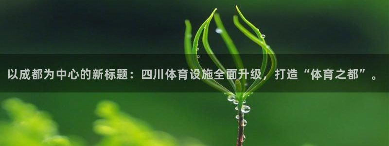 意昂体育4：以成都为中心的新标题：四川体育设施全面升