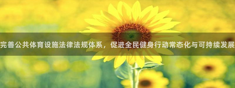 意昂体育4娱乐：完善公共体育设施法律法规体系，促进全民健身行