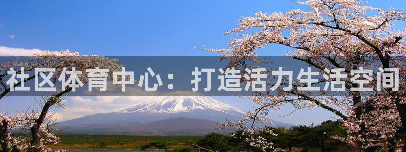 意昂4娱乐下载：社区体育中心：打造活力生活空间 