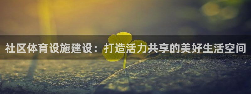 意昂体育4官方客服电话：社区体育设施建设：打造活力共享的美好